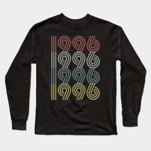 1996 Birth Year Retro Style Long Sleeve T-Shirt